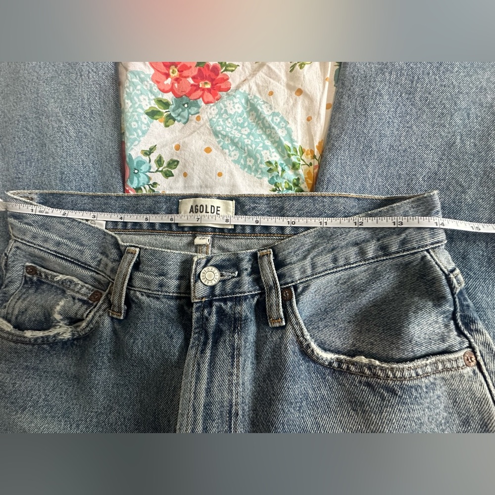 Agolde Light Blue High Rise Jeans - Picture 7 of 8